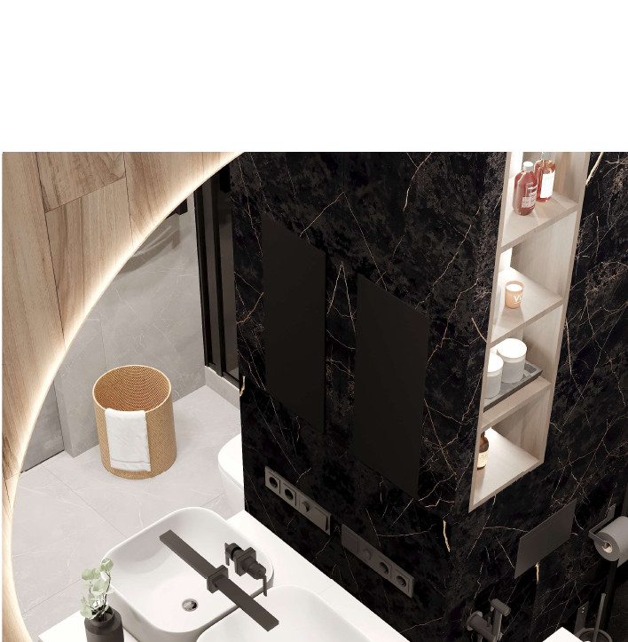 Визуализации действующего проекта в ЖК Сердце столицы