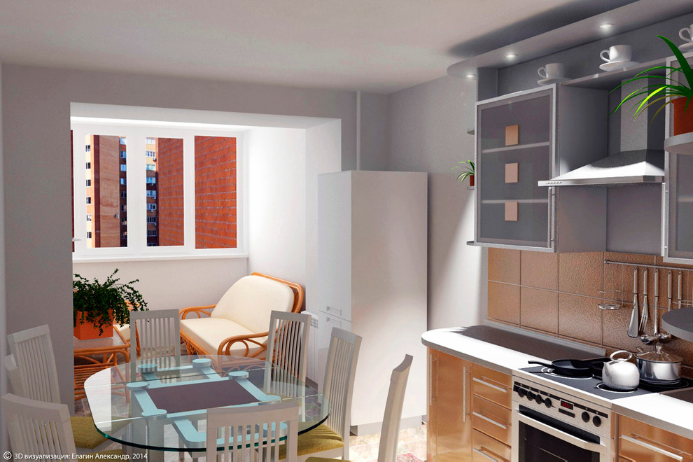 Форэскиз перепланировки кухни