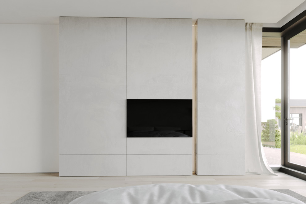 Спальня из проекта загородного дома The CUBE