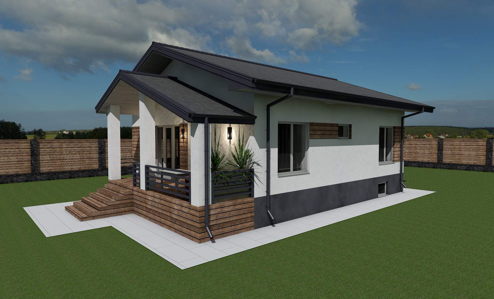 Дизайн-проект экстерьера дома 3
