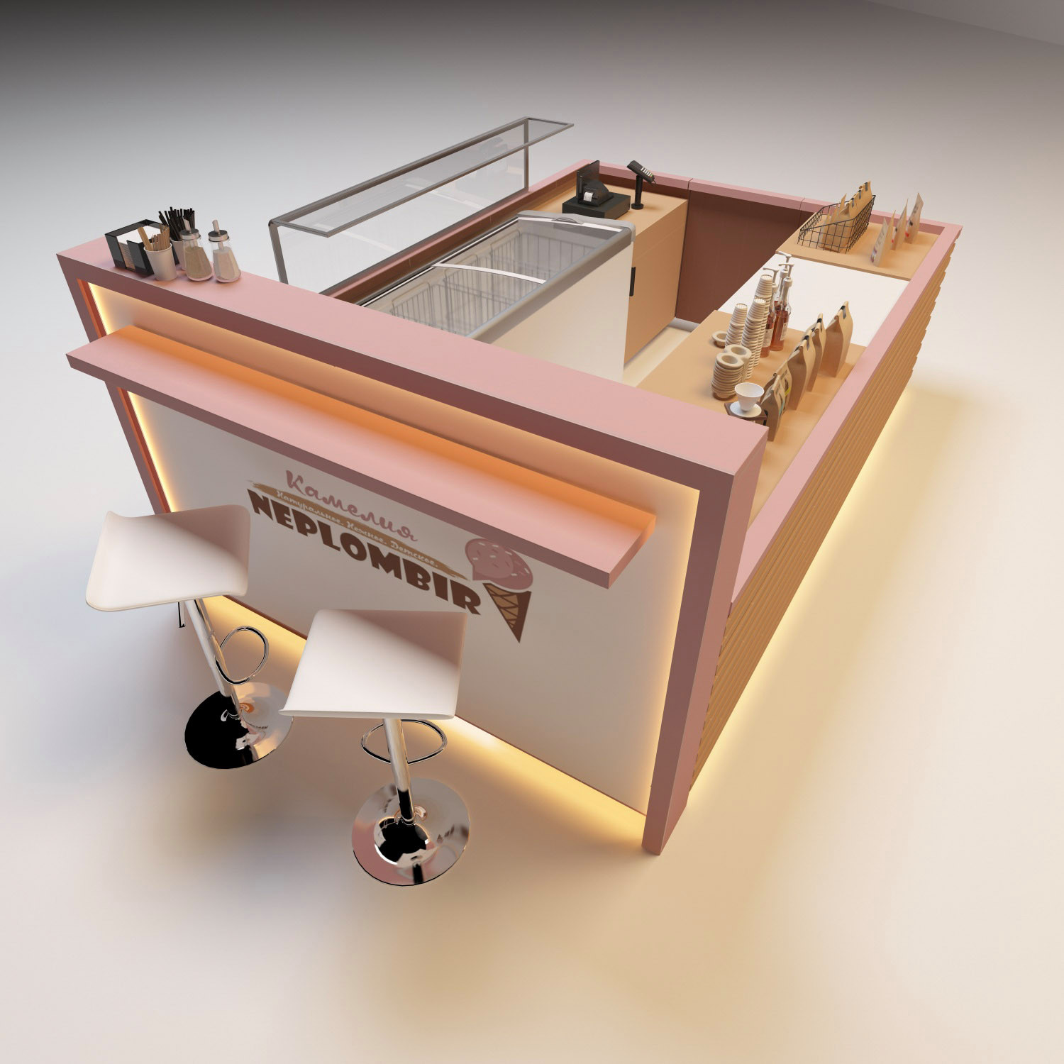 Дизайн островка мороженного