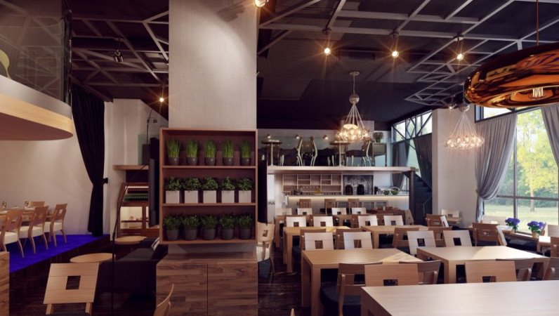 Дизайн интерьера ресторана на Печерске