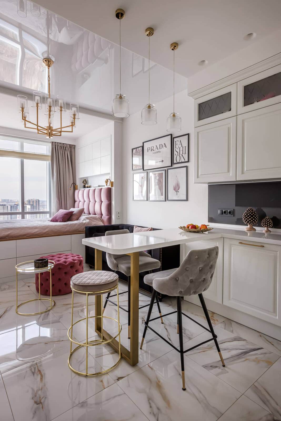 Дизайн и ремонт квартиры в ЖК «Хедлайнер» — Высокая мода