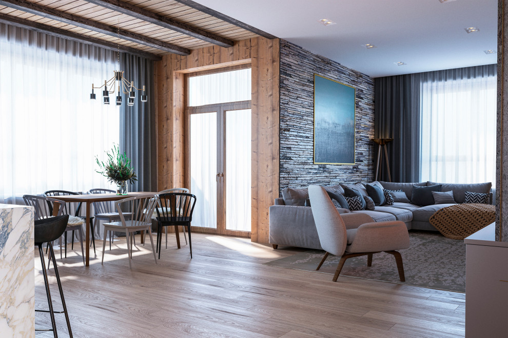 Дизайн интерьера  3-х комнатной квартиры 113 кв.м. - ЖК «LIFE-Ботанический сад»