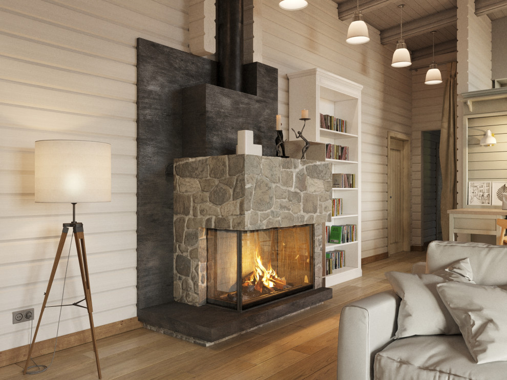 Интерьеры жилого дома в Новосибирске