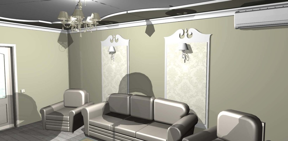 Варианты отделки гостиной