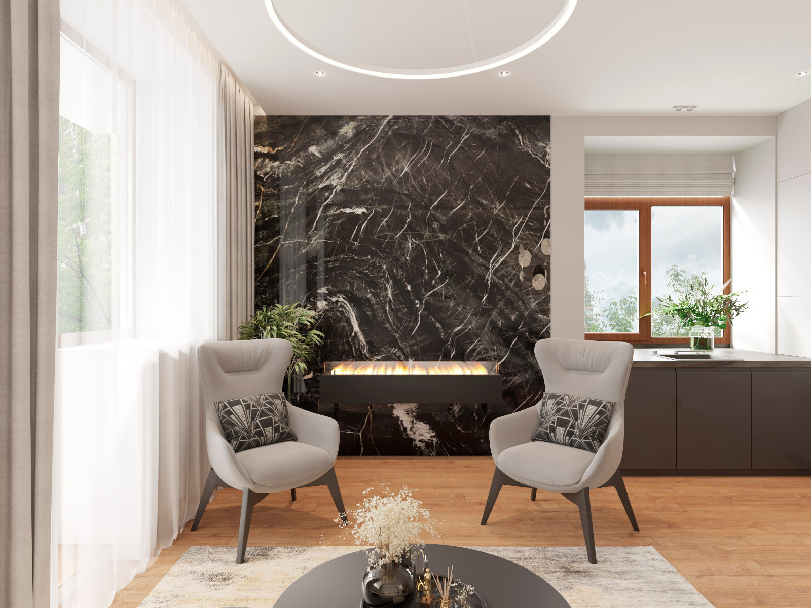 Дизайн интерьера квартиры 78 м.кв.