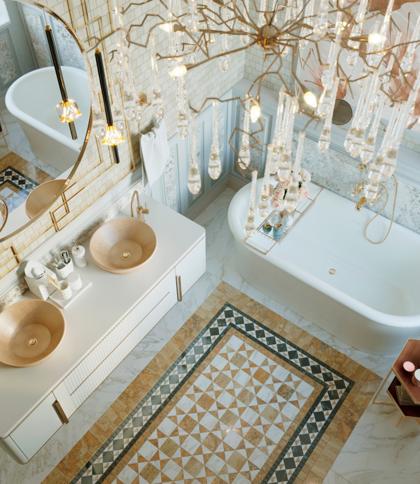 Ванная комната в Викторианском стиле.