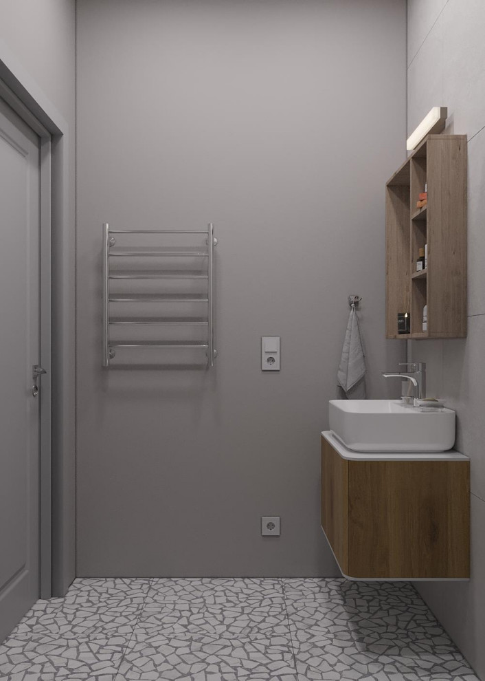 Студия с антресолью в скандинавском стиле