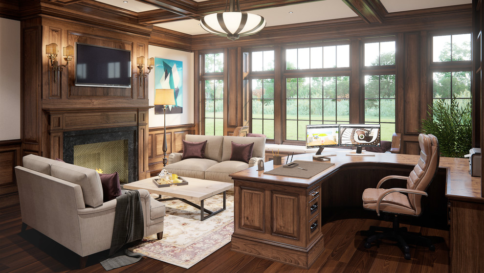 Gambrel style house, Greenwich, CT, US.