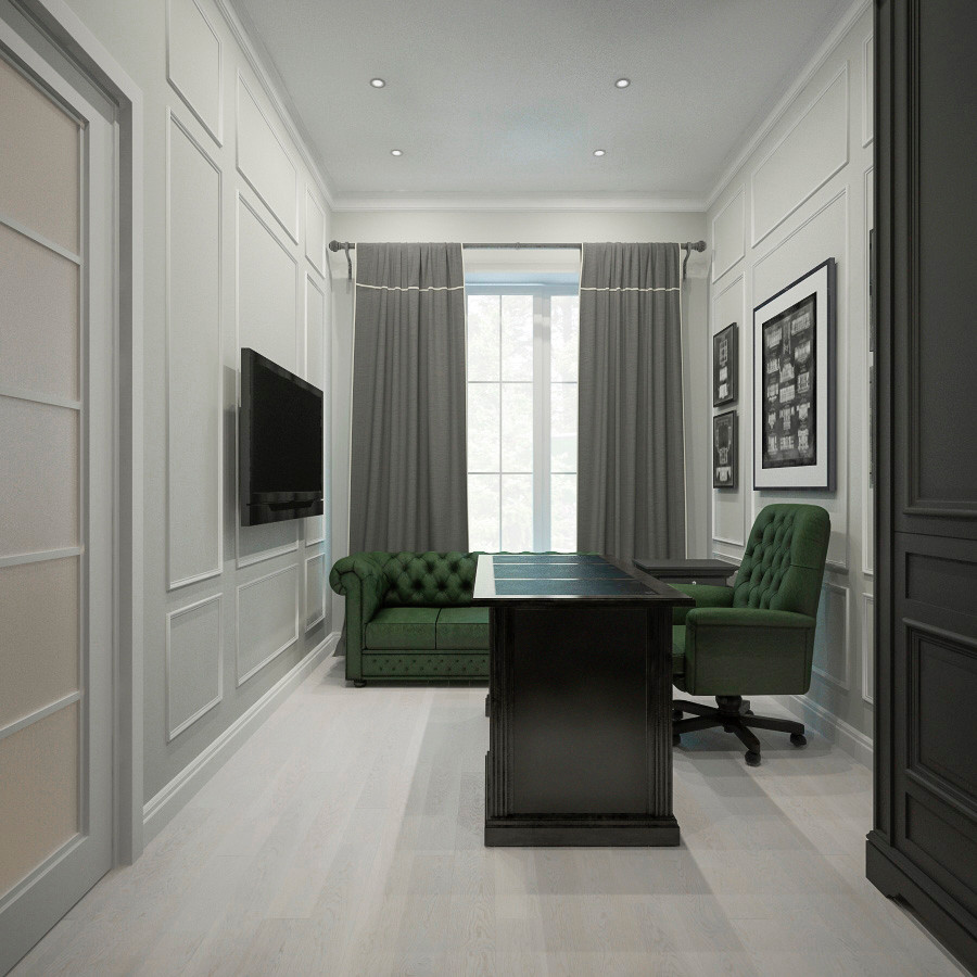 Современная классика - первый этаж коттеджа