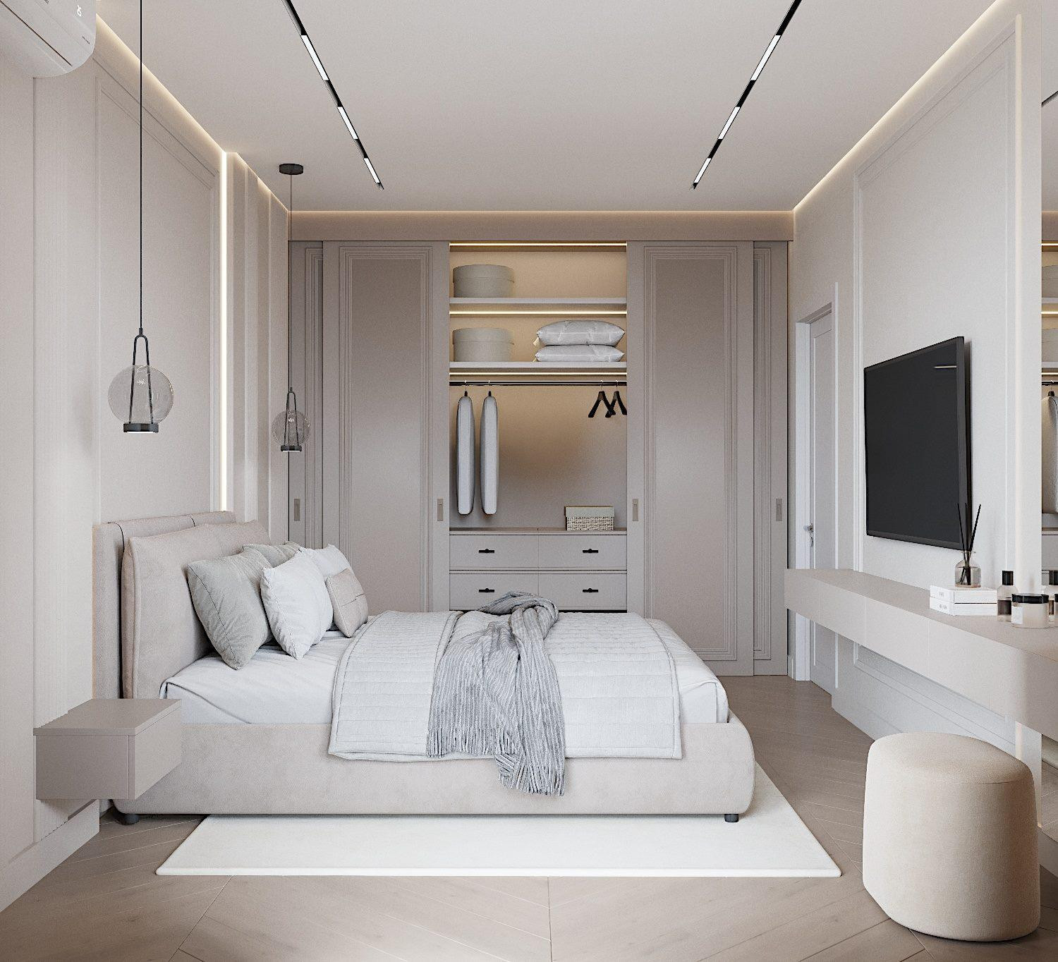 Квартира 57м2 в Новороссийске в стиле неоклассика