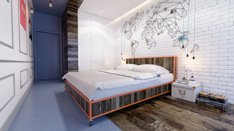 Houzz Украина: Лофт с полицейским зеркалом для танцовщицы