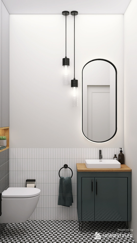 Дизайн однокомнатной квартиры с двумя рабочими местами