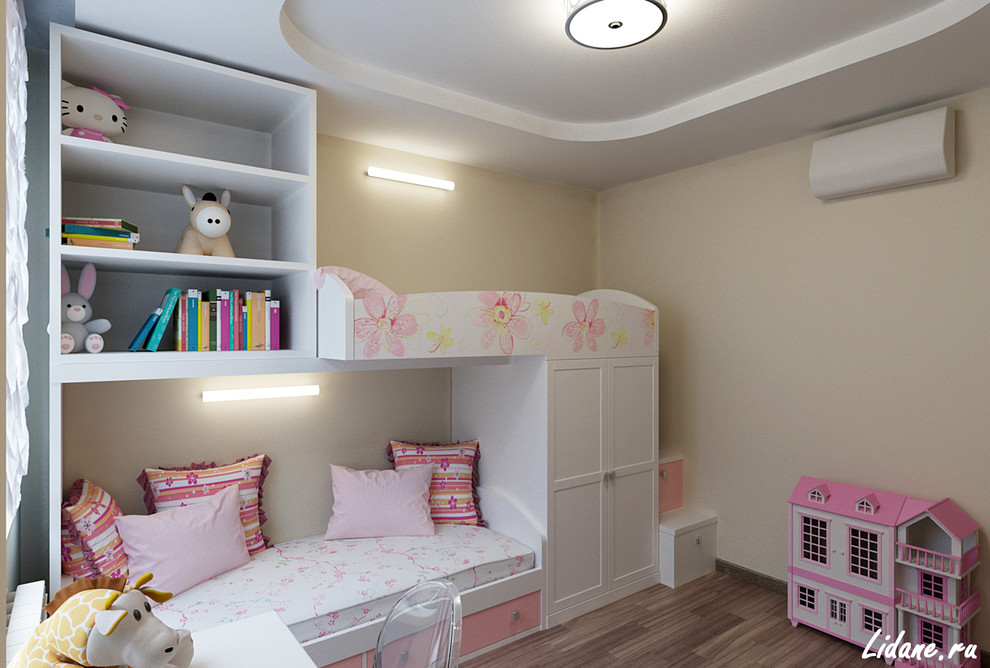 Детская комната для двух сестер. г. Москва.