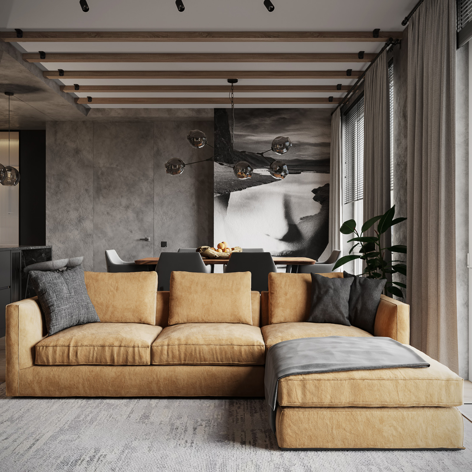 Квартира - студия в стиле Лофт