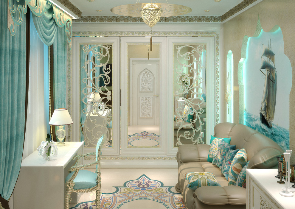 Luxury bedroom interior - 3D vizualisation