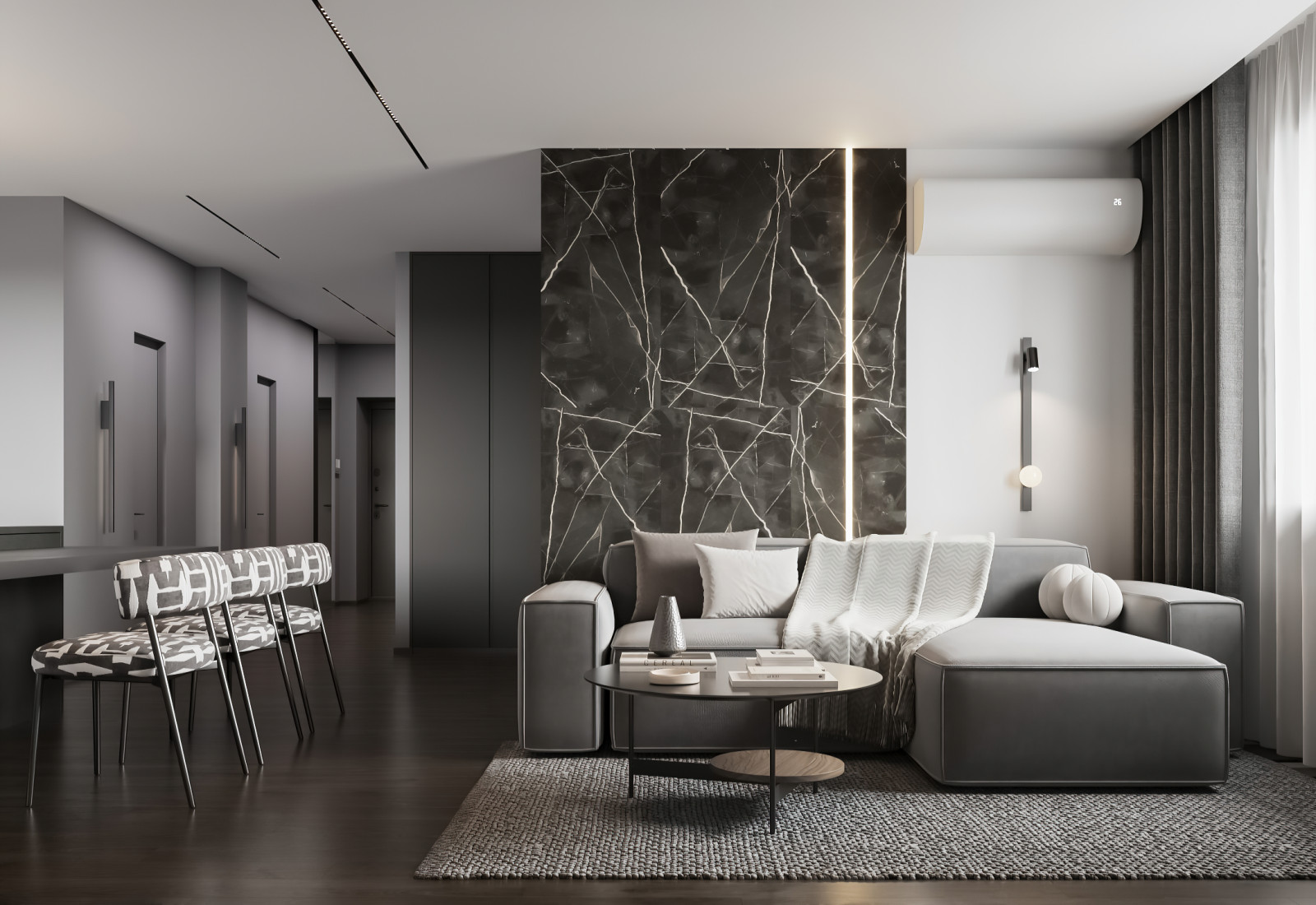 Обложка проекта: Дизайн проект квартиры для молодой семьи