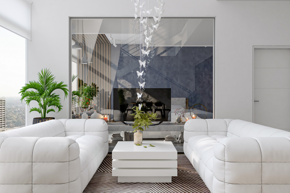 За стеклом - гостевая комната