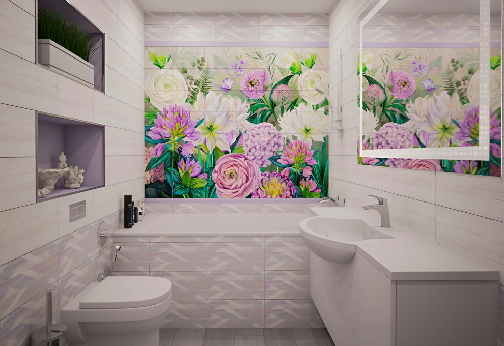 Обложка проекта: Ванная и санузел в ЖК