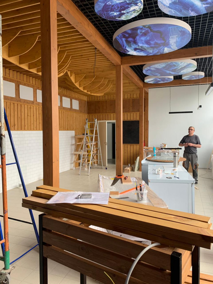 Визуализация магазина форелевого хозяйства на севере Карелии