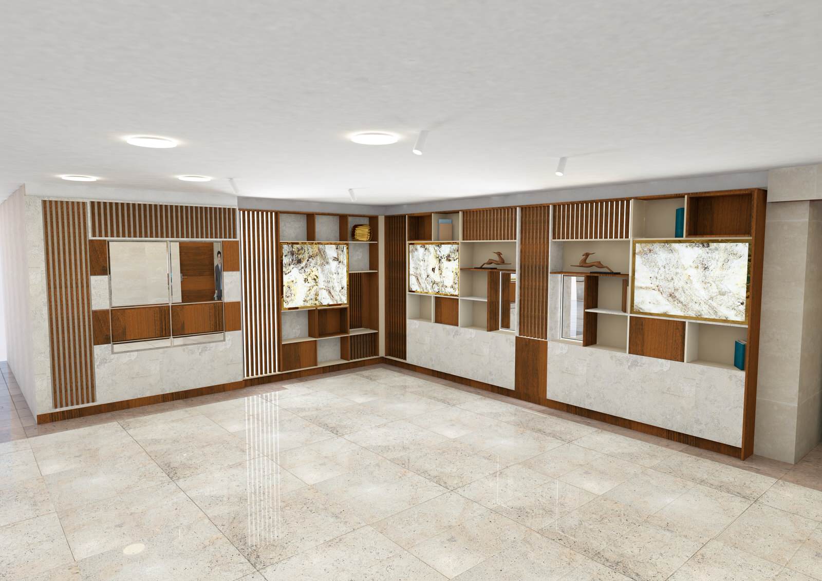 Проект холла отеля, 2020