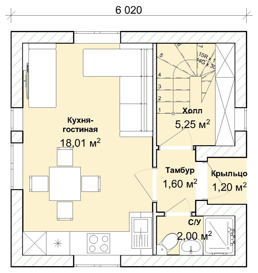 Дачный двухэтажный дом 7х8 из газоблоков под ключ 100 кв.м.
