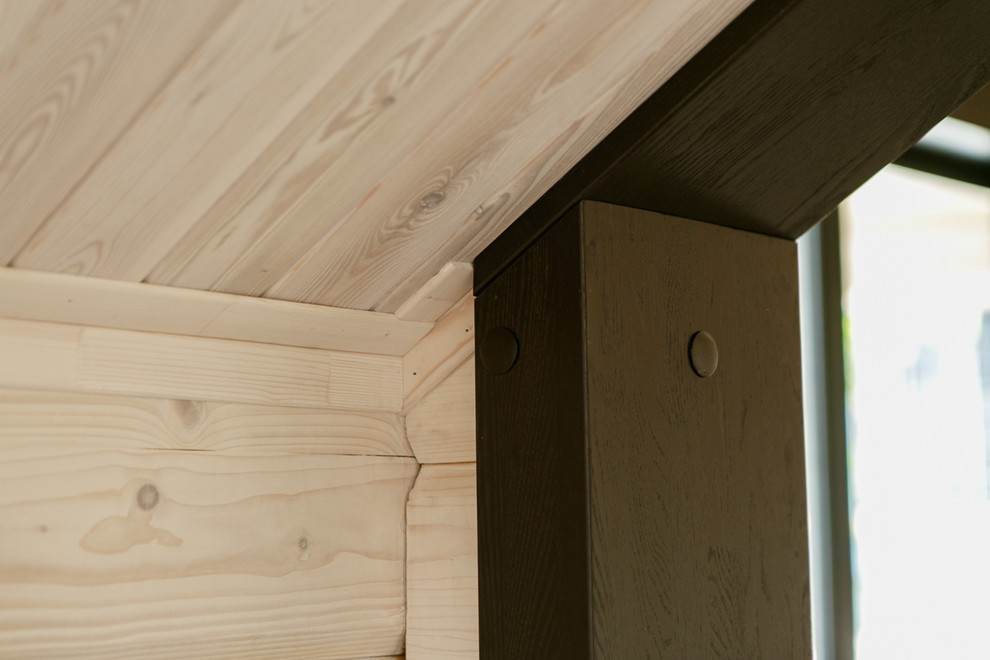 Интерьер дома из клееного бруса