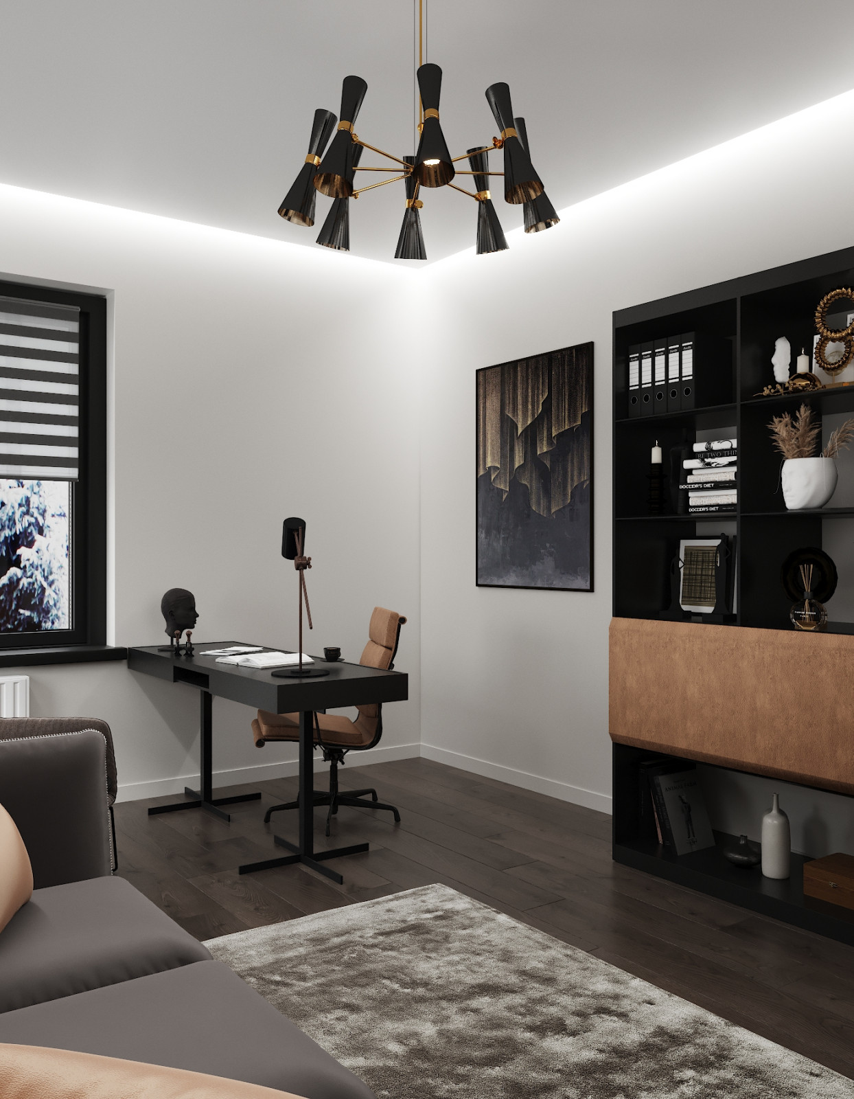 "Perfect grey", дом 258 кв.м в д. Рыбаки, МО