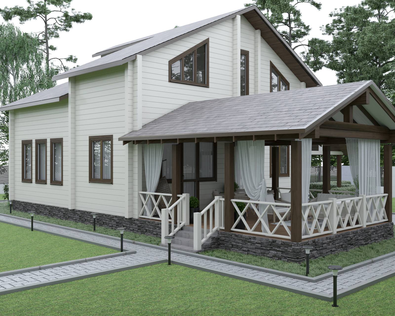 Проект дома в московской области, коттеджный поселок «ОЗЕРО ЖЕМЧУЖИН»