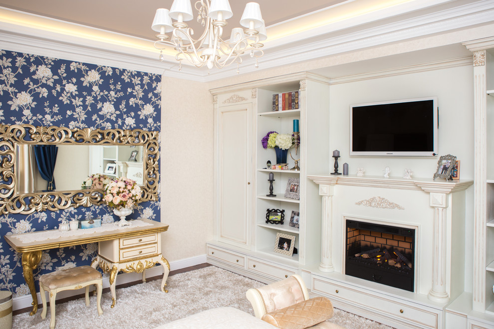 Спальня в классическом стиле, 22 кв. м.