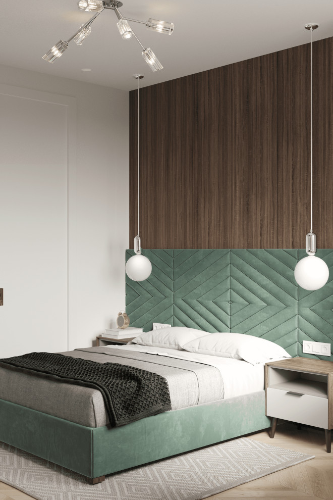 Просторная квартира в нежных оттенках со стильными элементами декора