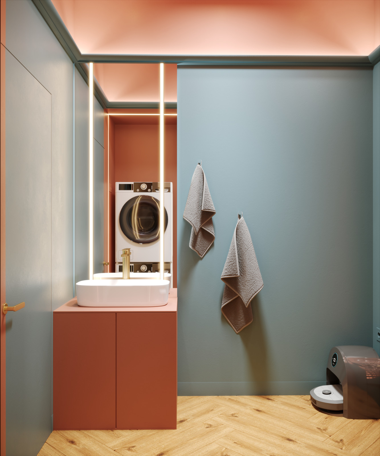 HÉ 210 // ЖК Серебряный фонтан, Москва, 91 м²