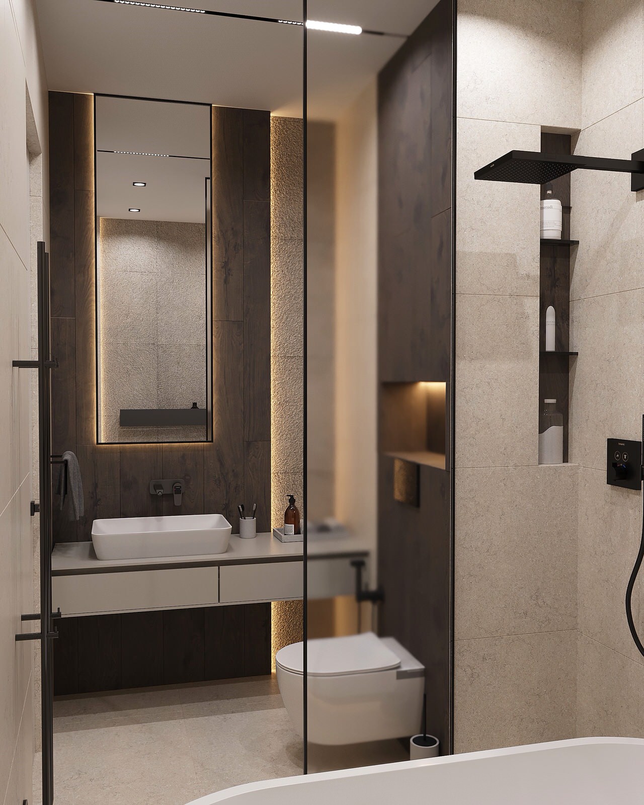 Евродвушка в жк Ilove 78м2 минимализм с элементами ваби-саби