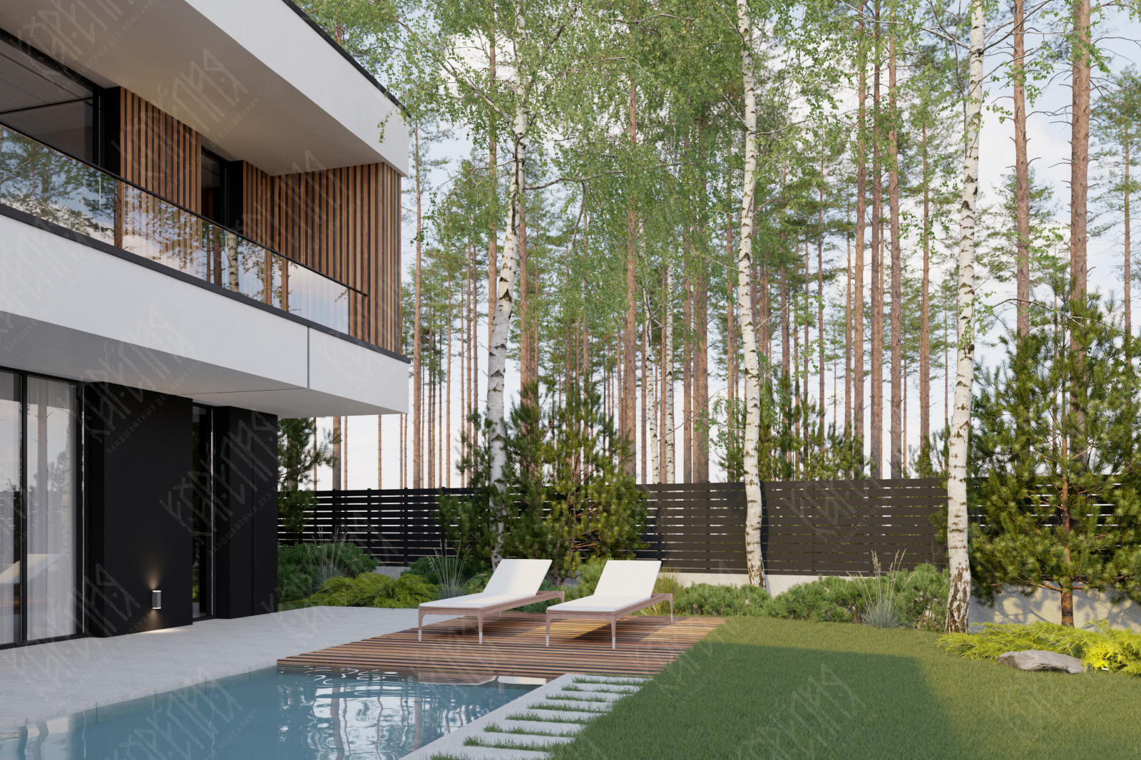 Площадка у бассейна