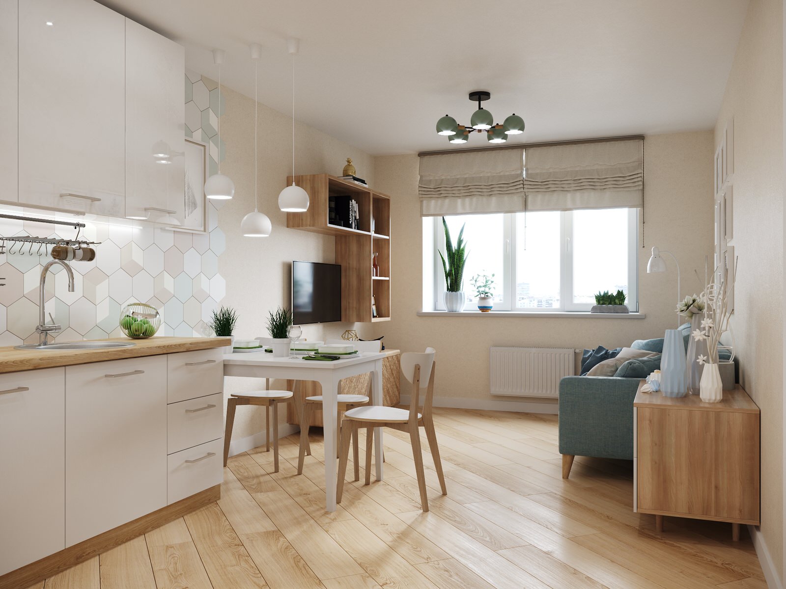 Обложка проекта: Квартира в скандинавском стиле для молодой семьи