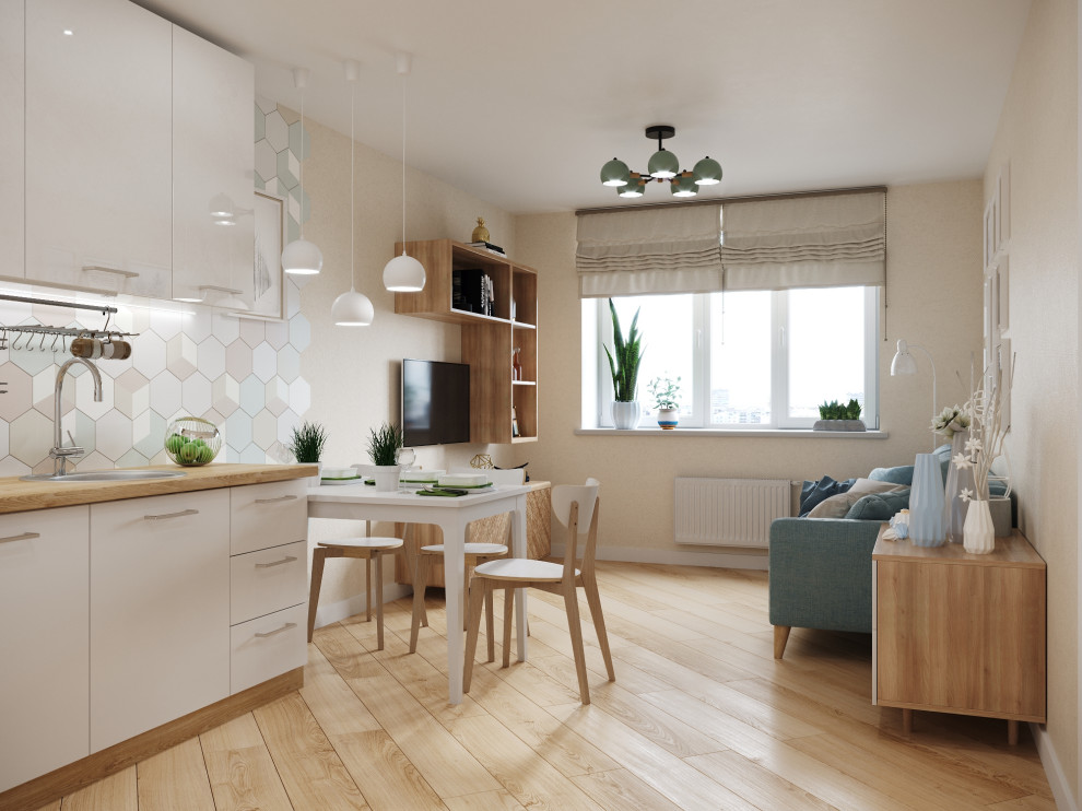 Обложка проекта: Квартира в скандинавском стиле для молодой семьи