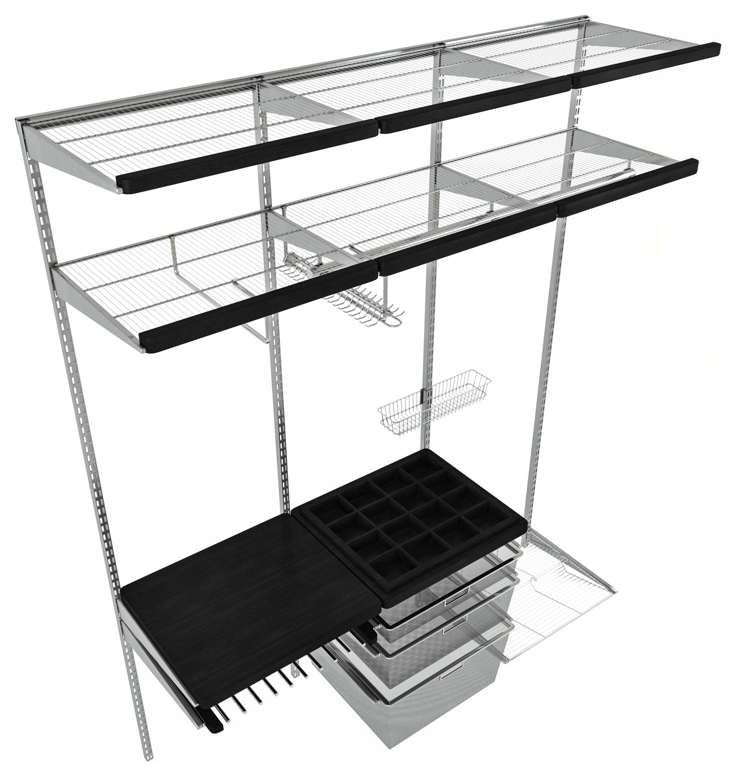 Модель Elfa — Гардеробная система.