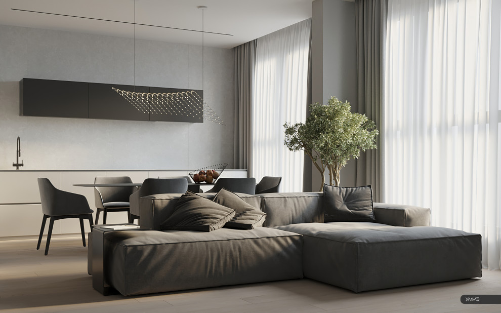 Обложка проекта: LINE PARK | Квартира 77м² | Москва