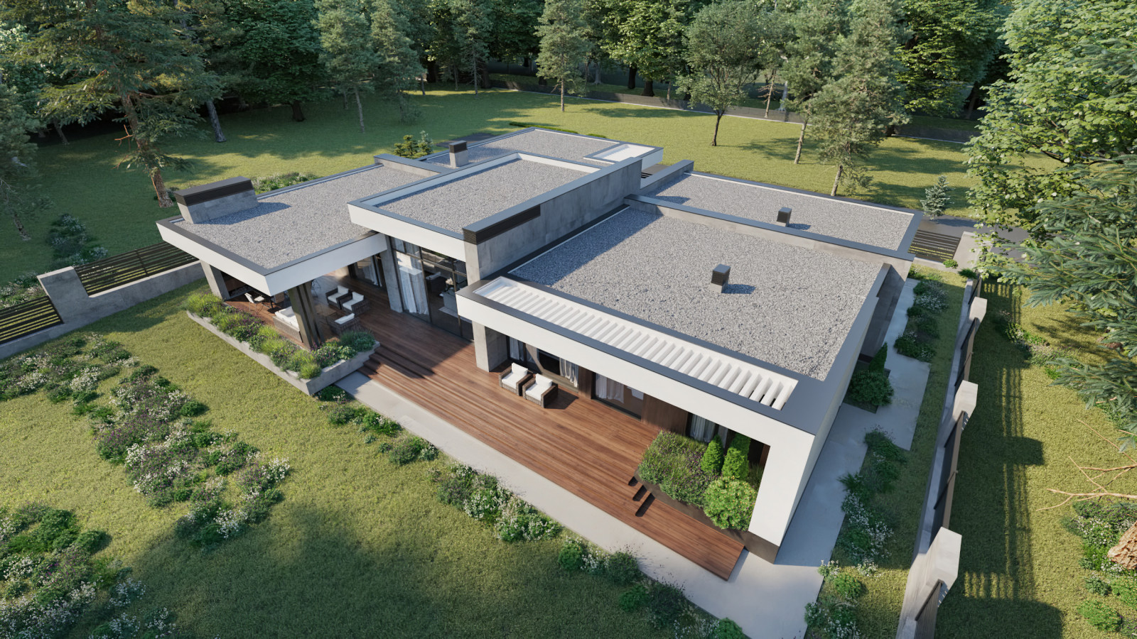 Проект индивидуального жилого дома и бани в КП "Цветочный"