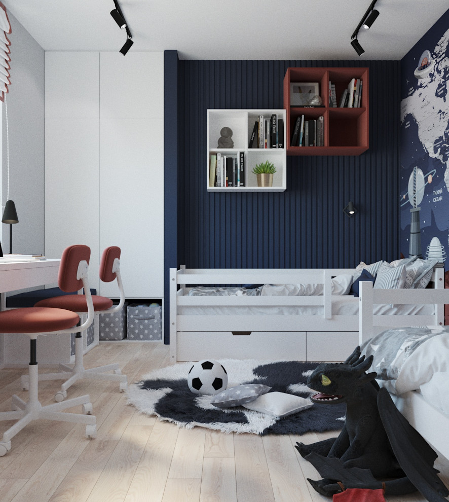 Обложка проекта: Детская спальная комната 15кв.м.