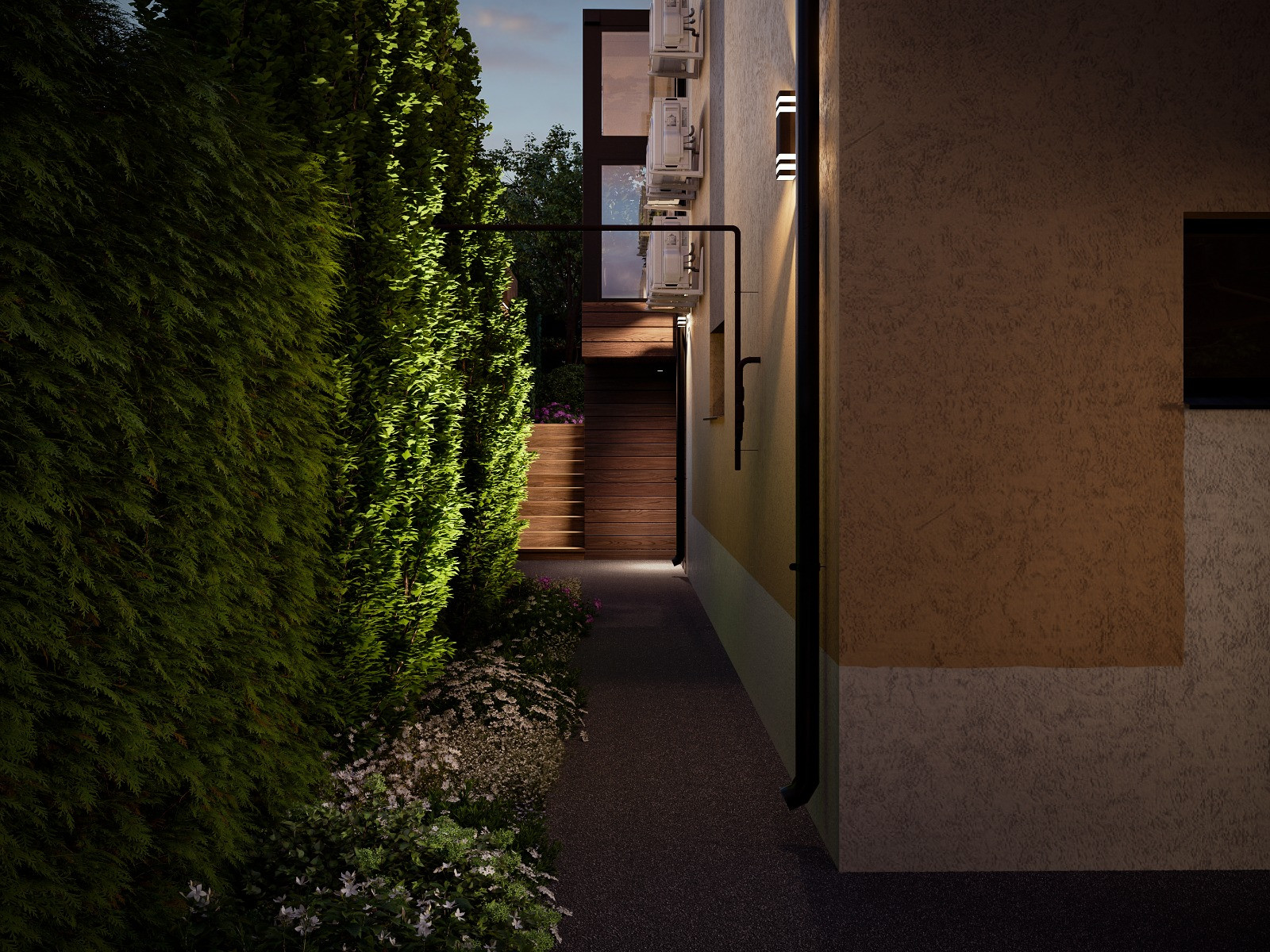 Городской современный сад