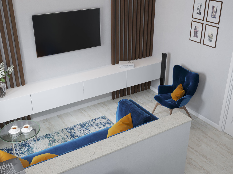 Объединенная кухня-гостиная