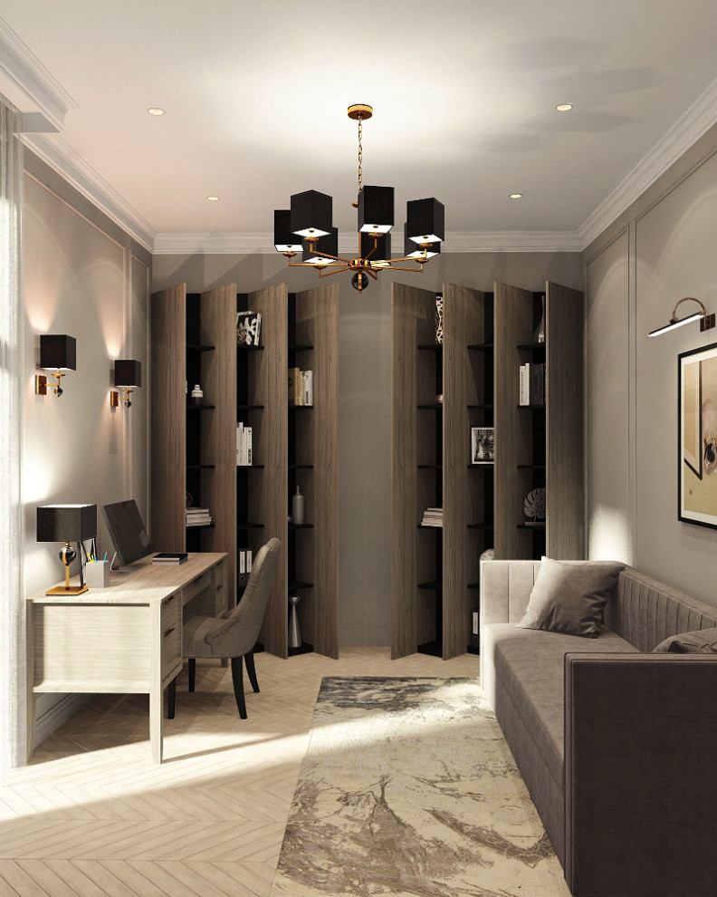 Двухэтажный дом в современной классике