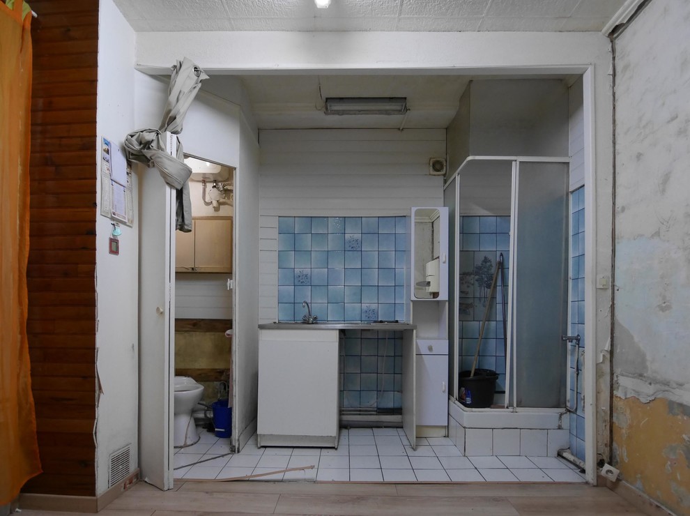 До и после: Маленькая студия 12 кв.м и синий Ива Кляйна