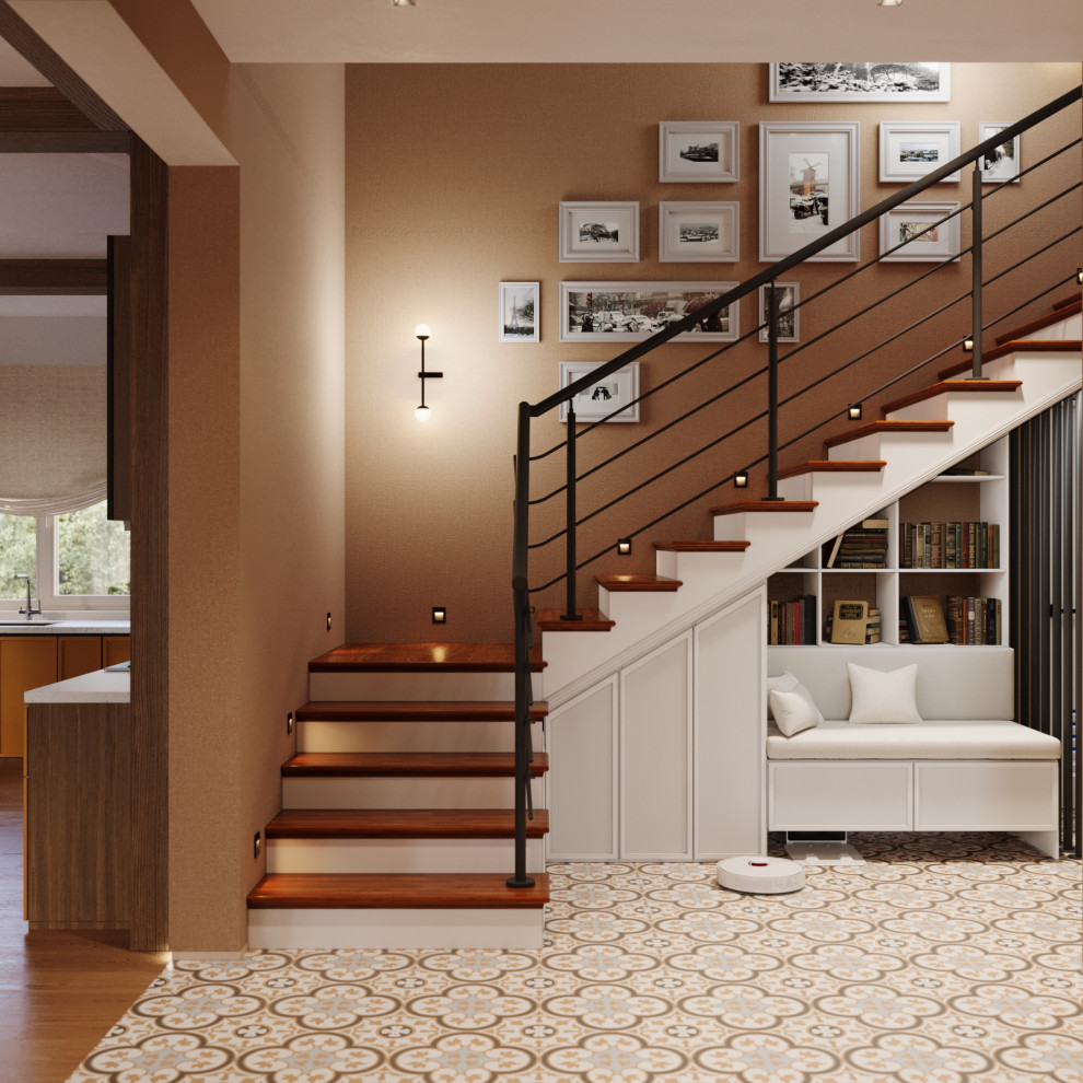 Дизайн 2х этажного дома в стиле эклектика