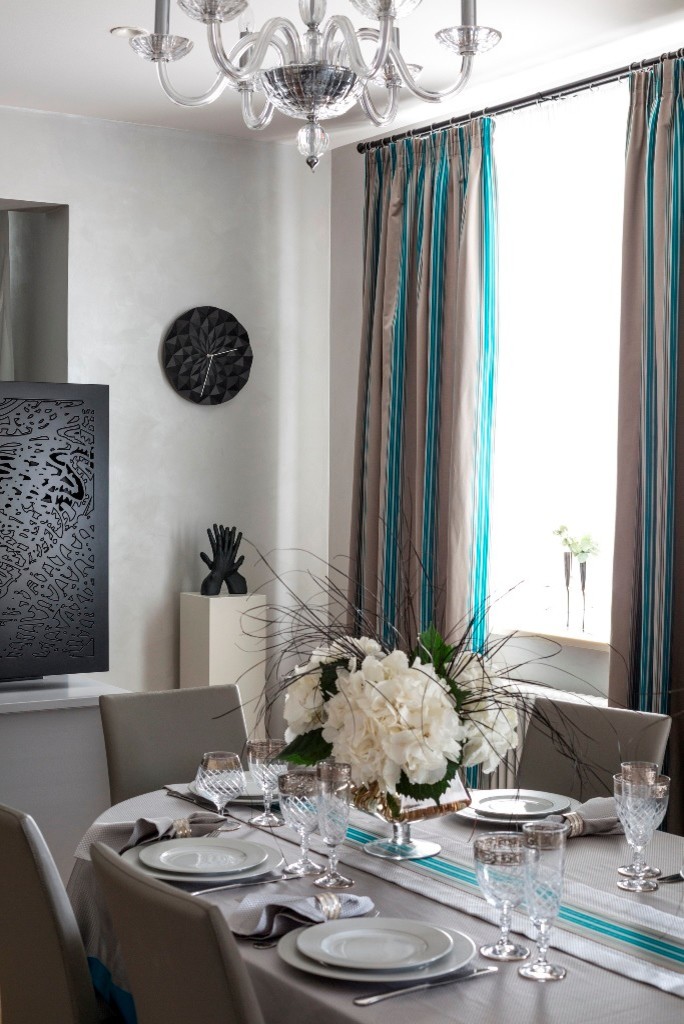 Квартира в синих оттенках