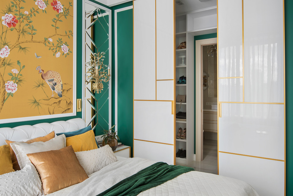 Проект недели: Спальня с проходной гардеробной и ванной комнатой