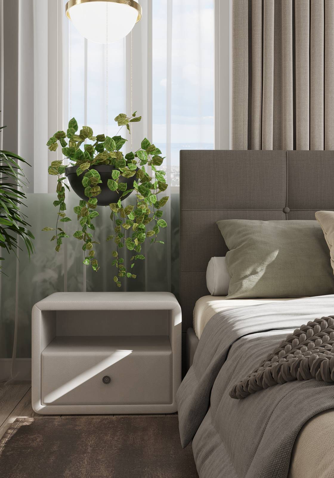 Спальня современный с экостилем