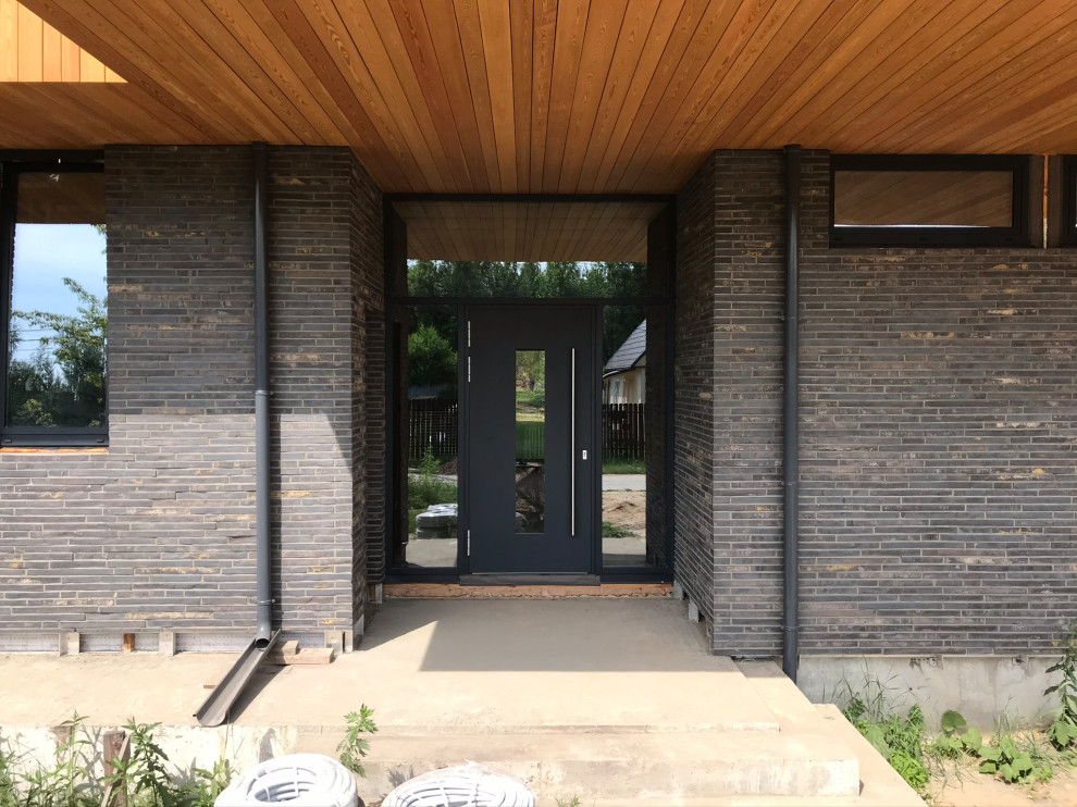 Комбинированный фасад дома